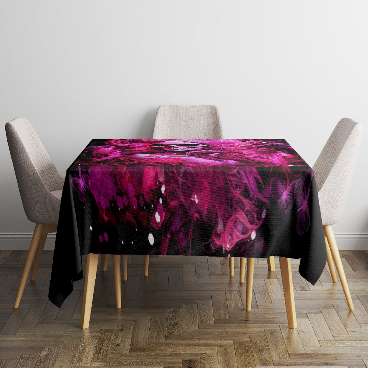 Skull Lady Tablecloth Look Hot Be Cold - Wonder Print Shop