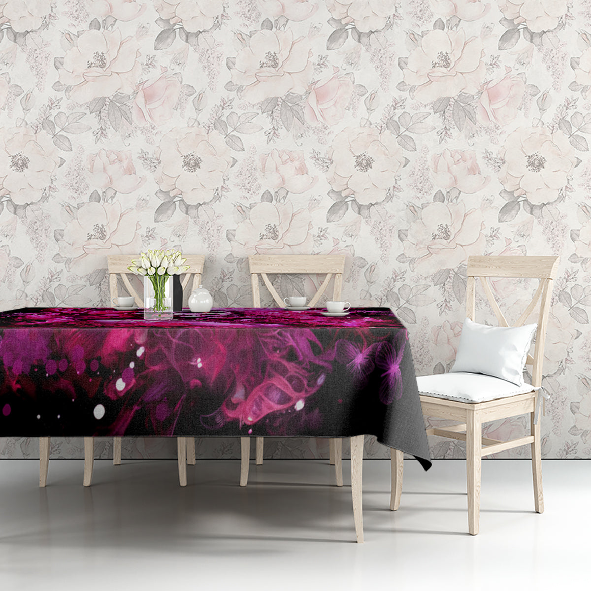 Skull Lady Tablecloth Look Hot Be Cold - Wonder Print Shop