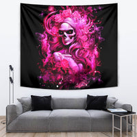 Skull Lady Tapestry Look Hot Be Cold - Wonder Print Shop