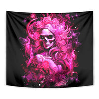Skull Lady Tapestry Look Hot Be Cold - Wonder Print Shop