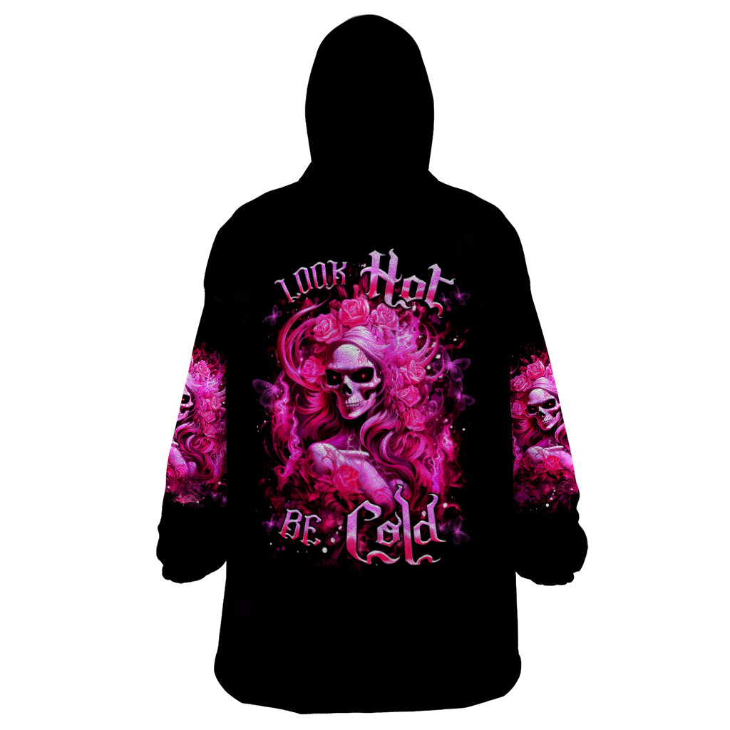 Skull Lady Wearable Blanket Hoodie Look Hot Be Cold - Wonder Print Shop