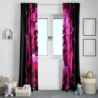 Skull Lady Window Curtain Look Hot Be Cold - Wonder Print Shop