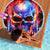 Flame Skull Beach Blanket My Give A Fuck Is Broken But My Go Fuck Yourself Is Fully Functional - Wonder Print Shop