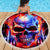 Flame Skull Beach Blanket My Give A Fuck Is Broken But My Go Fuck Yourself Is Fully Functional - Wonder Print Shop