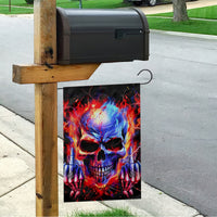 Flame Skull Garden Flag My Give A Fuck Is Broken But My Go Fuck Yourself Is Fully Functional - Wonder Print Shop