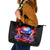 Flame Skull Leather Tote Bag My Give A Fuck Is Broken But My Go Fuck Yourself Is Fully Functional - Wonder Print Shop