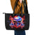 Flame Skull Leather Tote Bag My Give A Fuck Is Broken But My Go Fuck Yourself Is Fully Functional - Wonder Print Shop
