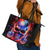 Flame Skull Leather Tote Bag My Give A Fuck Is Broken But My Go Fuck Yourself Is Fully Functional - Wonder Print Shop