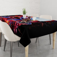 Flame Skull Tablecloth My Give A Fuck Is Broken But My Go Fuck Yourself Is Fully Functional - Wonder Print Shop