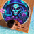 Skull Lady Beach Blanket Rose Skull She Whispered Back Iam The Storm - Wonder Print Shop