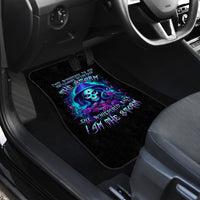 Skull Lady Car Mats Rose Skull She Whispered Back Iam The Storm - Wonder Print Shop