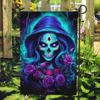 Skull Lady Garden Flag Rose Skull She Whispered Back Iam The Storm - Wonder Print Shop