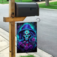 Skull Lady Garden Flag Rose Skull She Whispered Back Iam The Storm - Wonder Print Shop
