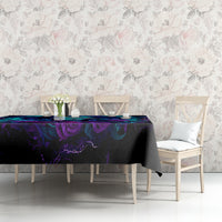 Skull Lady Tablecloth Rose Skull She Whispered Back Iam The Storm - Wonder Print Shop