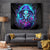Skull Lady Tapestry Rose Skull She Whispered Back Iam The Storm - Wonder Print Shop