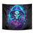 Skull Lady Tapestry Rose Skull She Whispered Back Iam The Storm - Wonder Print Shop