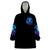 Skull Lady Wearable Blanket Hoodie Rose Skull She Whispered Back Iam The Storm - Wonder Print Shop