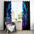 Skull Lady Window Curtain Rose Skull She Whispered Back Iam The Storm - Wonder Print Shop
