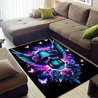 Skull Wings Area Rug So The Bitch In Me Came Out To Play - Wonder Print Shop