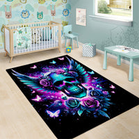 Skull Wings Area Rug So The Bitch In Me Came Out To Play - Wonder Print Shop