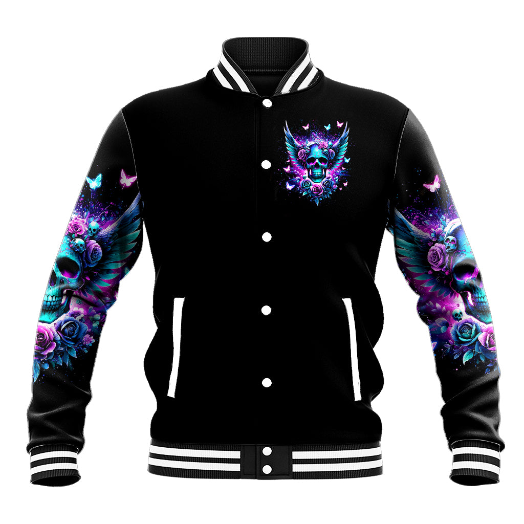Skull Wings Baseball Jacket So The Bitch In Me Came Out To Play - Wonder Print Shop