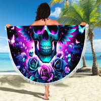 Skull Wings Beach Blanket So The Bitch In Me Came Out To Play - Wonder Print Shop