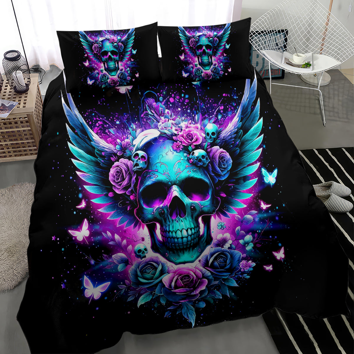 Skull Wings Bedding Set So The Bitch In Me Came Out To Play - Wonder Print Shop