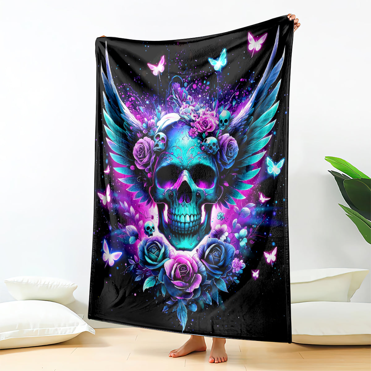 Skull Wings Blanket So The Bitch In Me Came Out To Play