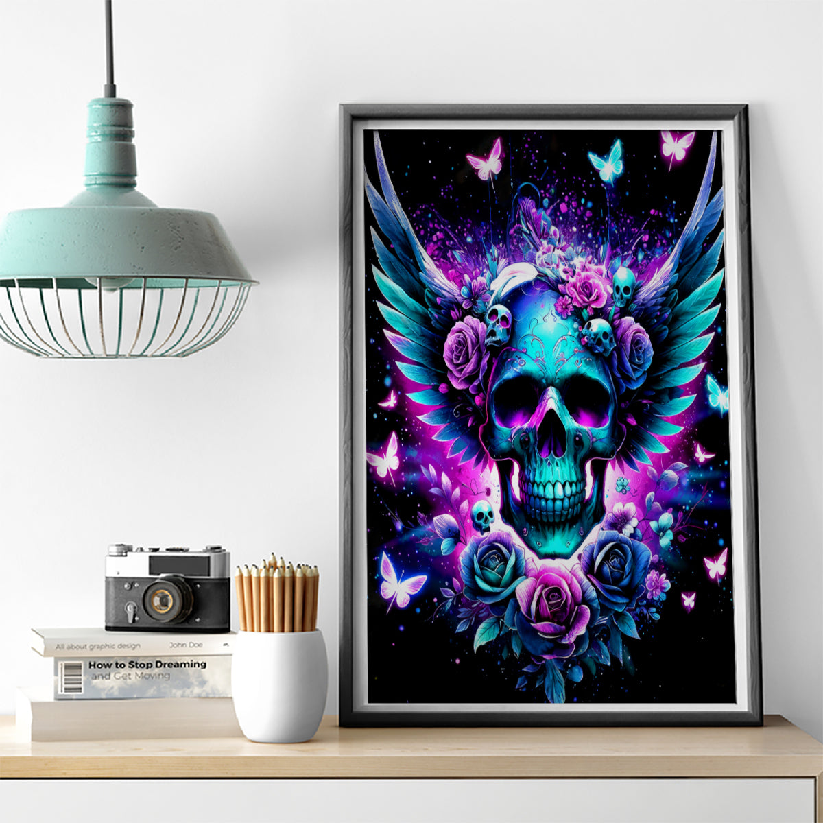 Skull Wings Canvas Wall Art So The Bitch In Me Came Out To Play - Wonder Print Shop