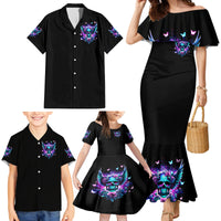 Skull Wings Family Matching Mermaid Dress and Hawaiian Shirt So The Bitch In Me Came Out To Play - Wonder Print Shop