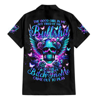 Skull Wings Family Matching Mermaid Dress and Hawaiian Shirt So The Bitch In Me Came Out To Play - Wonder Print Shop