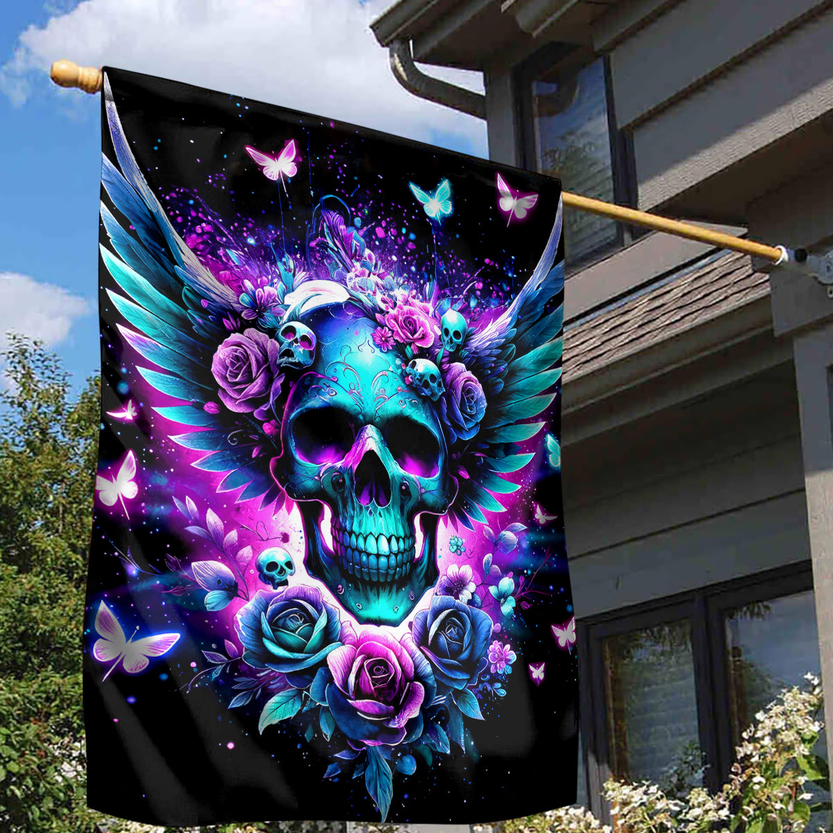 Skull Wings Garden Flag So The Bitch In Me Came Out To Play - Wonder Print Shop