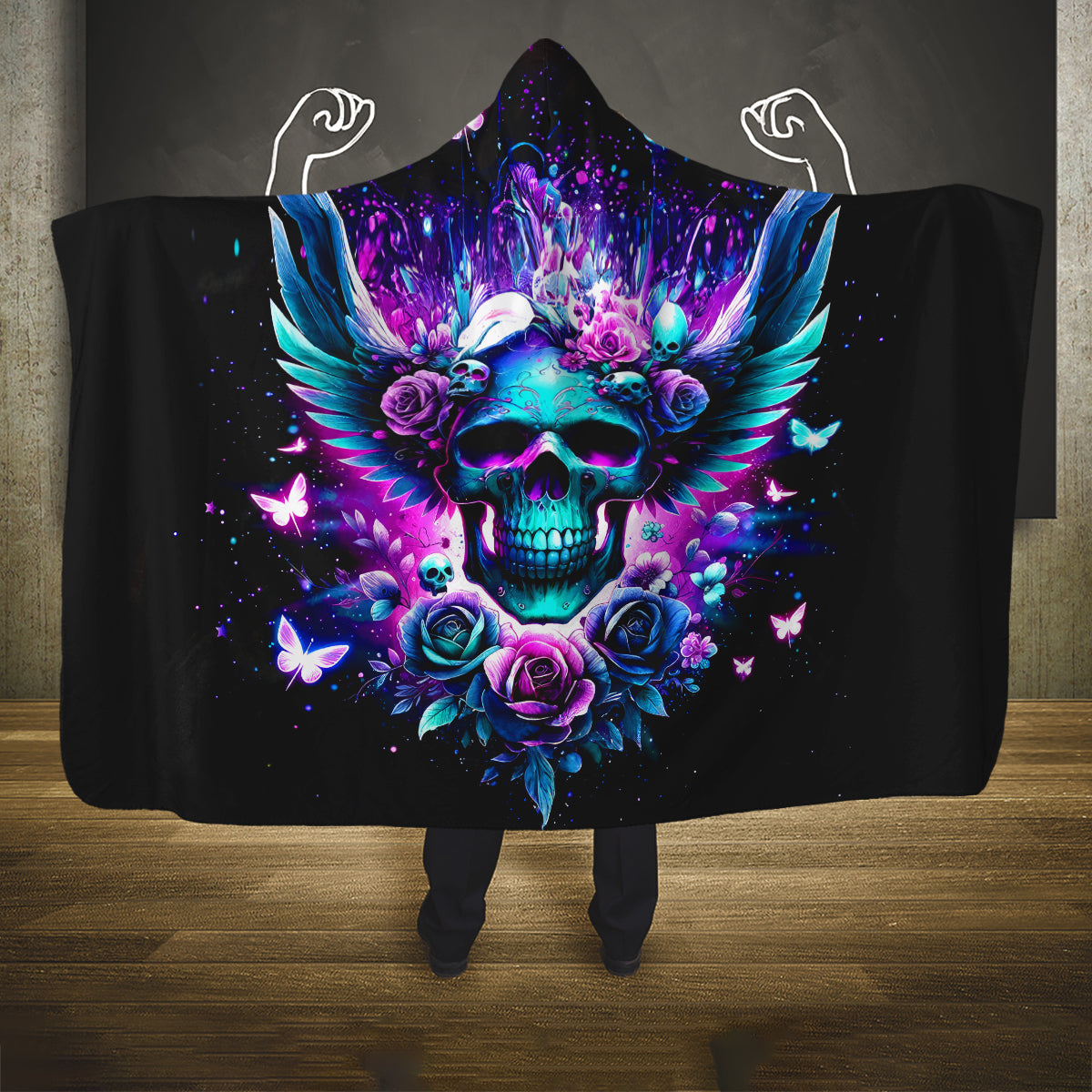 Skull Wings Hooded Blanket So The Bitch In Me Came Out To Play