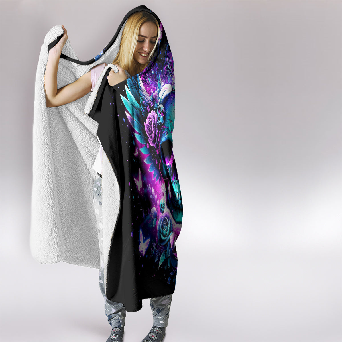 Skull Wings Hooded Blanket So The Bitch In Me Came Out To Play