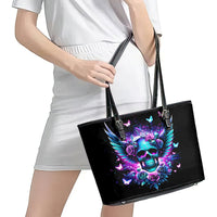 Skull Wings Leather Tote Bag So The Bitch In Me Came Out To Play - Wonder Print Shop