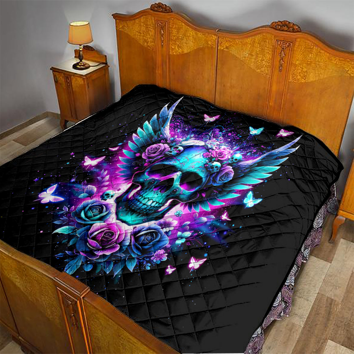 Skull Wings Quilt So The Bitch In Me Came Out To Play - Wonder Print Shop