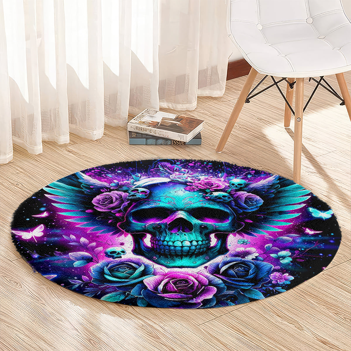 Skull Wings Round Carpet So The Bitch In Me Came Out To Play
