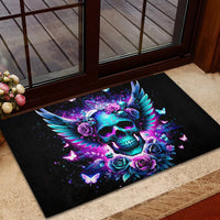 Skull Wings Rubber Doormat So The Bitch In Me Came Out To Play - Wonder Print Shop