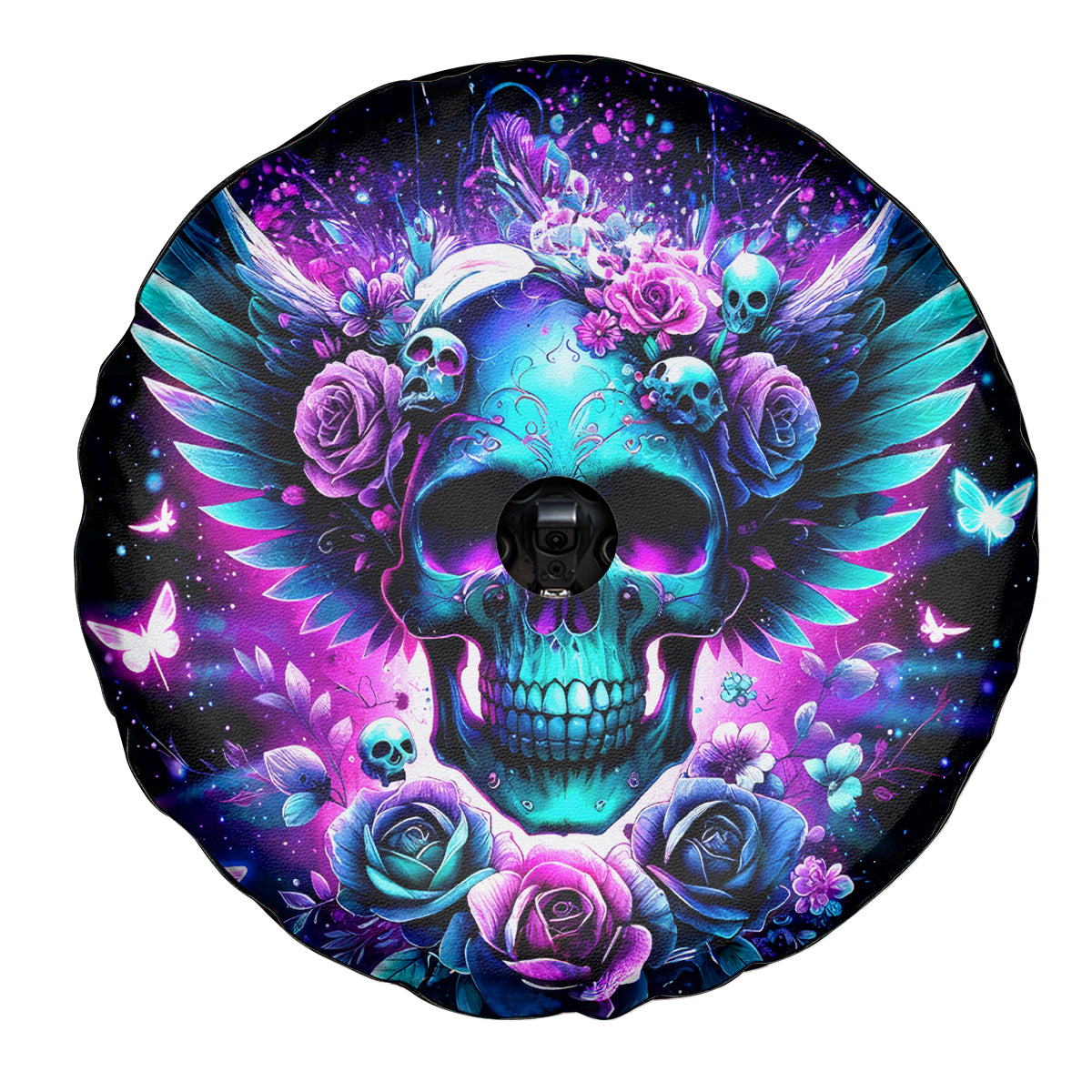 Skull Wings Spare Tire Cover So The Bitch In Me Came Out To Play - Wonder Print Shop