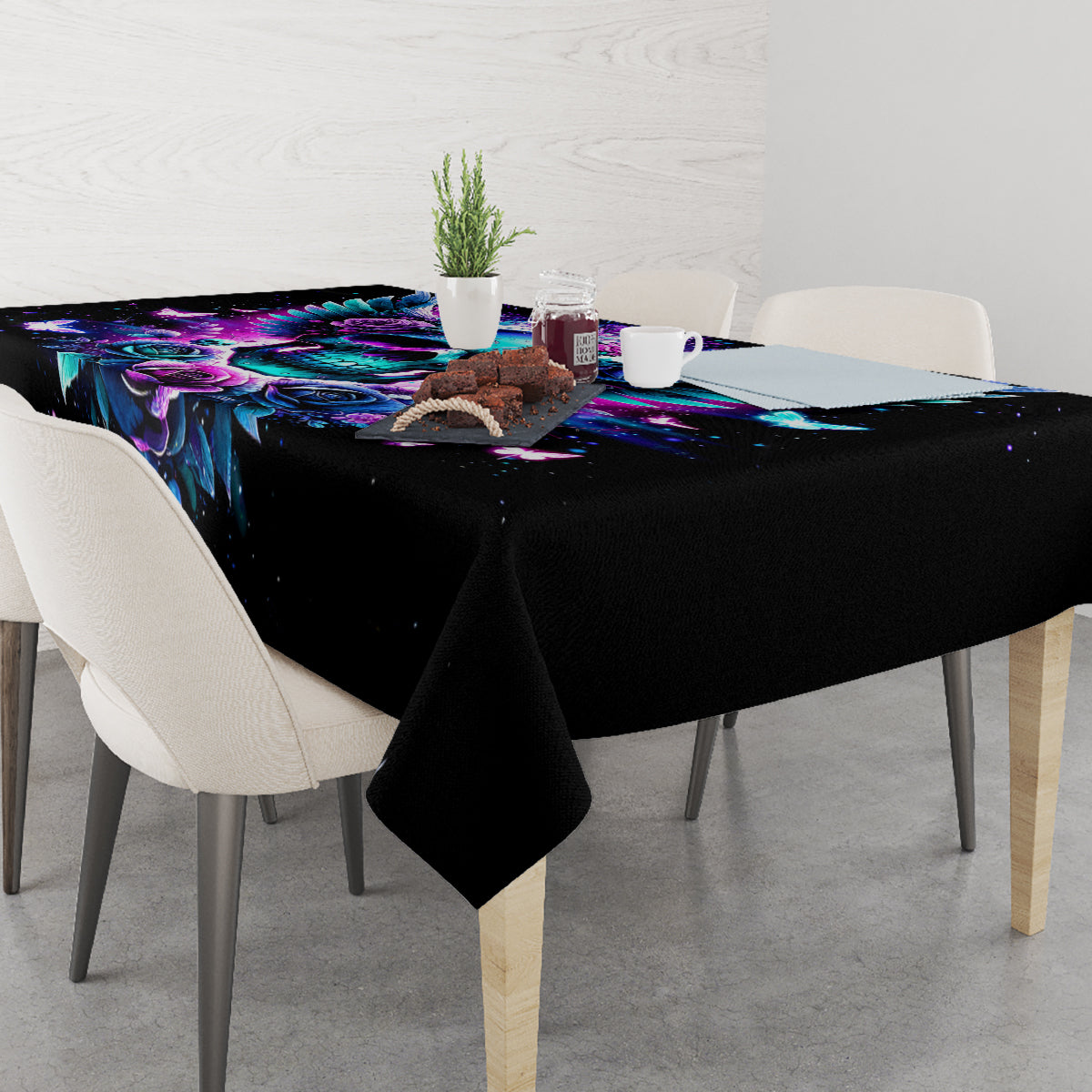 Skull Wings Tablecloth So The Bitch In Me Came Out To Play - Wonder Print Shop