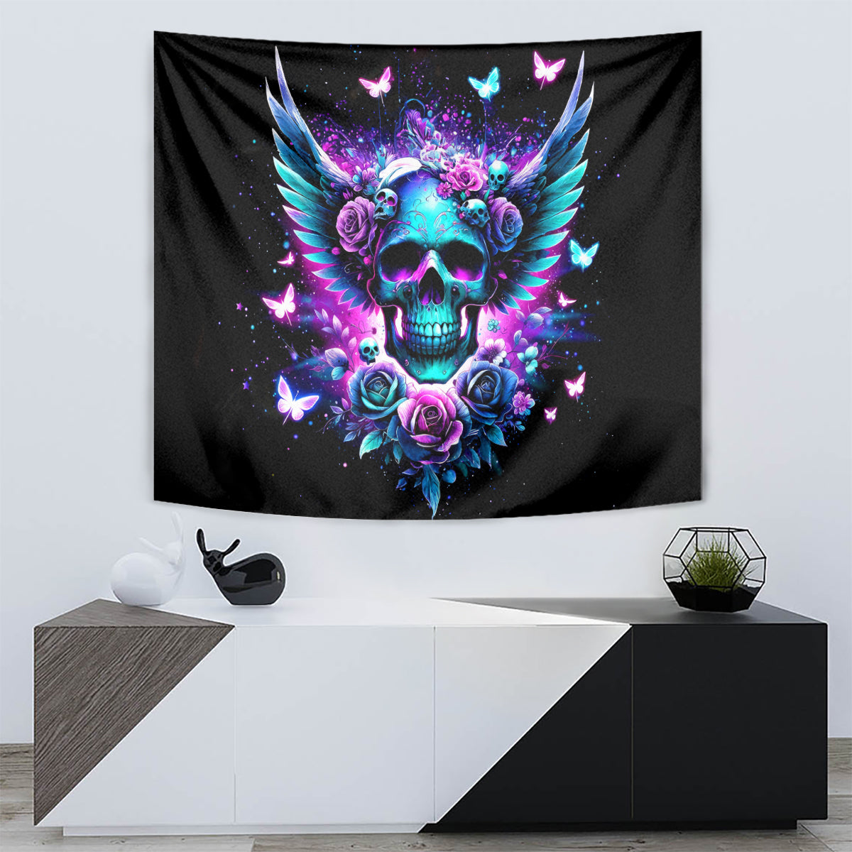 Skull Wings Tapestry So The Bitch In Me Came Out To Play - Wonder Print Shop