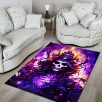 Queen Skull Area Rug Sometimes An Angel Somethimes Hellraiser Always A Strong Woman - Wonder Print Shop