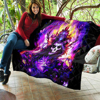 Queen Skull Quilt Sometimes An Angel Somethimes Hellraiser Always A Strong Woman - Wonder Print Shop