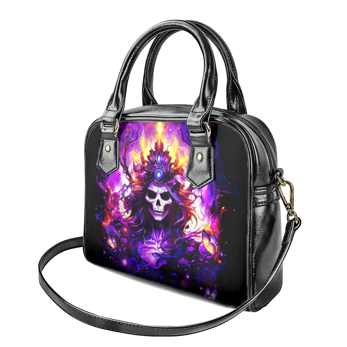 Queen Skull Shoulder Handbag Sometimes An Angel Somethimes Hellraiser Always A Strong Woman