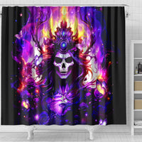 Queen Skull Shower Curtain Sometimes An Angel Somethimes Hellraiser Always A Strong Woman