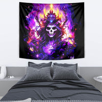 Queen Skull Tapestry Sometimes An Angel Somethimes Hellraiser Always A Strong Woman - Wonder Print Shop
