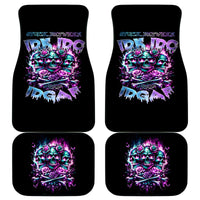 Rose Skull Car Mats Stuck Between IDK IDC And IDGAF - Wonder Print Shop