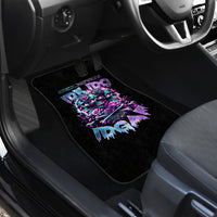 Rose Skull Car Mats Stuck Between IDK IDC And IDGAF - Wonder Print Shop