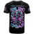 Rose Skull T Shirt Stuck Between IDK IDC And IDGAF - Wonder Print Shop