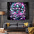 Rose Skull Tapestry Stuck Between IDK IDC And IDGAF - Wonder Print Shop
